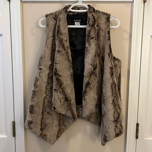 Brown Faux Fur Vest
